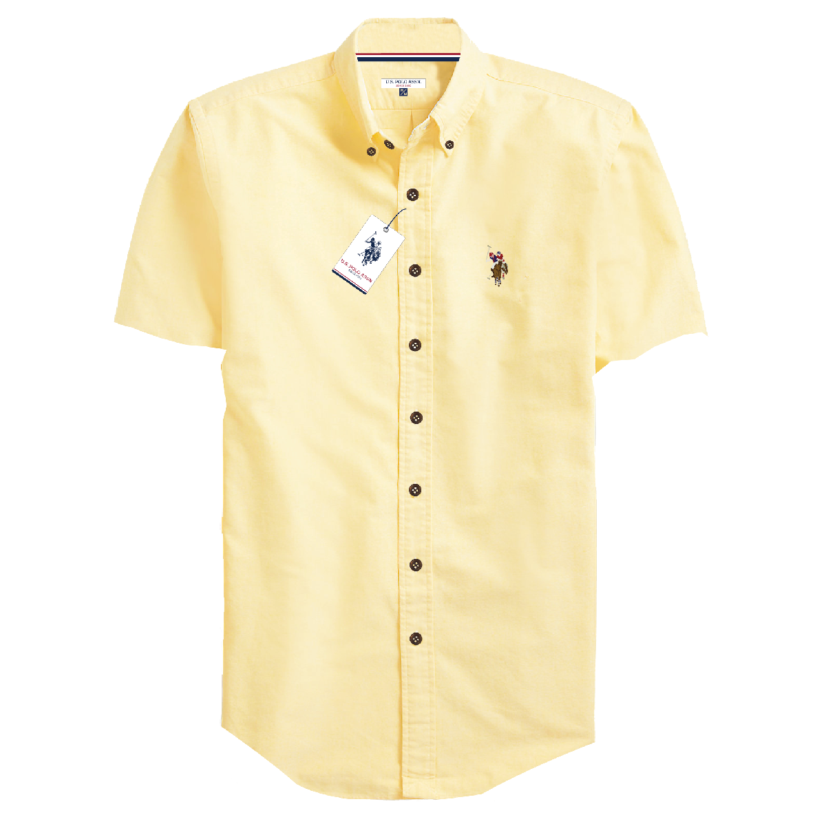 Camisa Manga Corta Hombre Unicolor