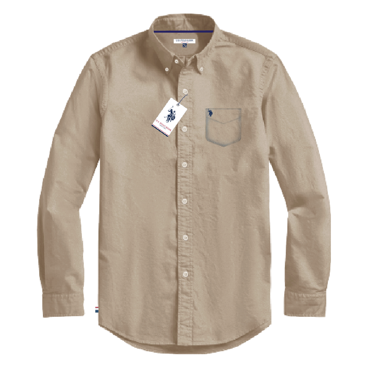 Camisa Manga Larga Hombre Unicolor