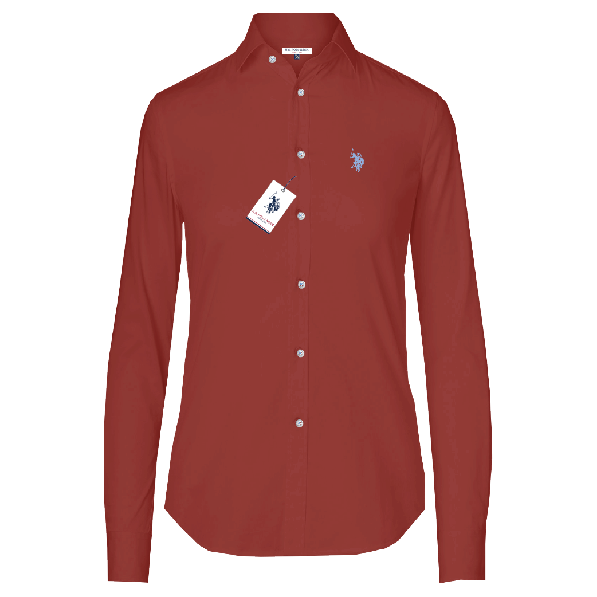 Camisa Manga Larga Mujer Unicolor