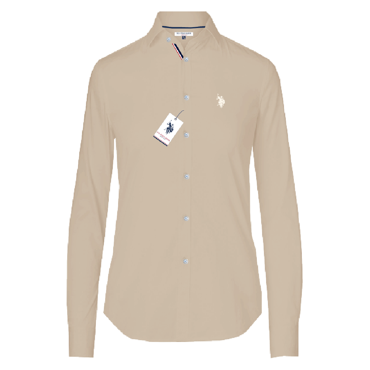 Camisa Manga Larga Mujer Unicolor