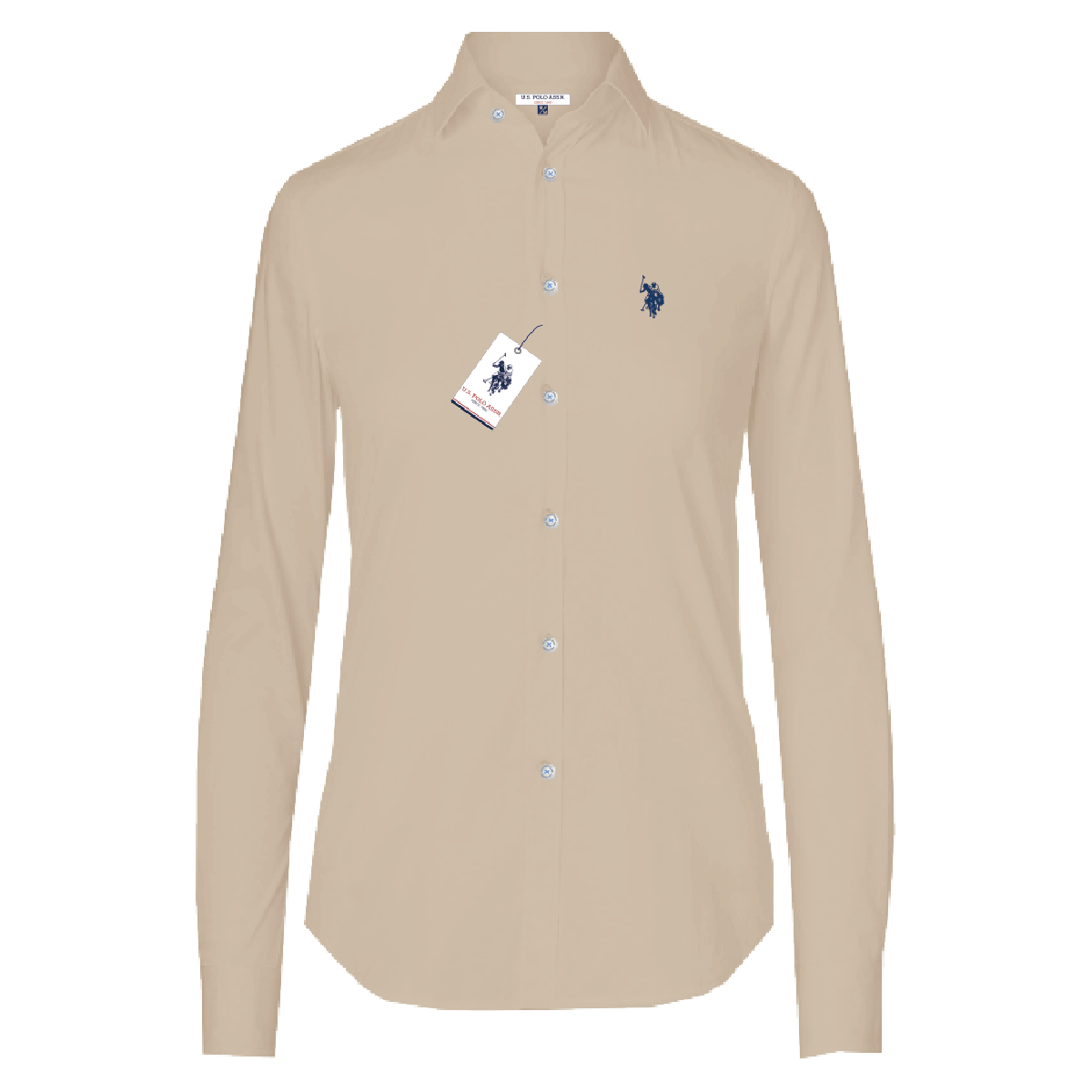 Camisa Manga Larga Mujer Unicolor