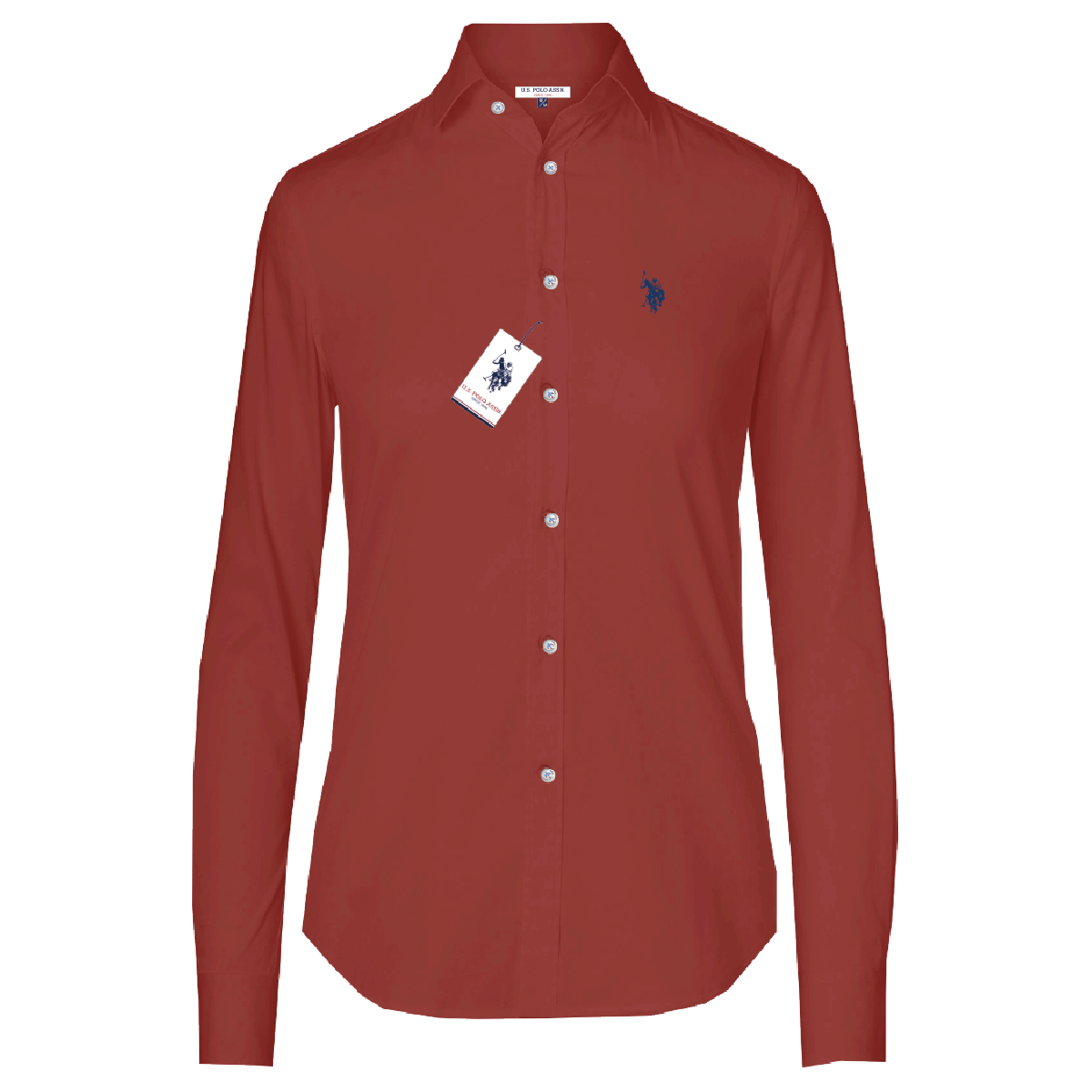 Camisa Manga Larga Mujer Unicolor