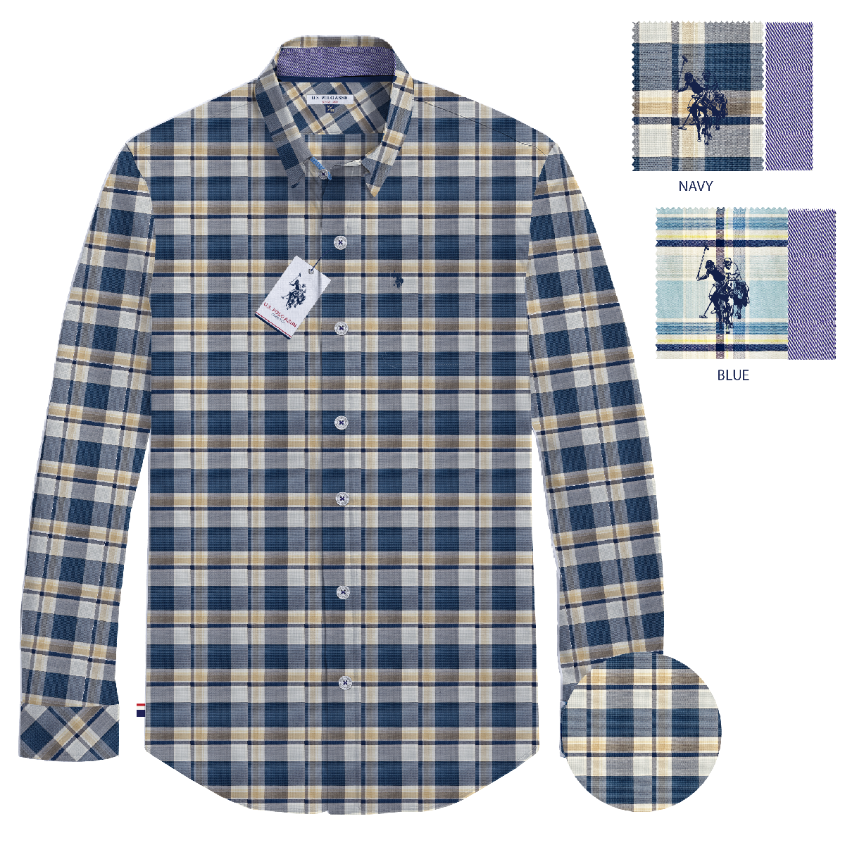 Camisa Manga Larga Hombre Estampada