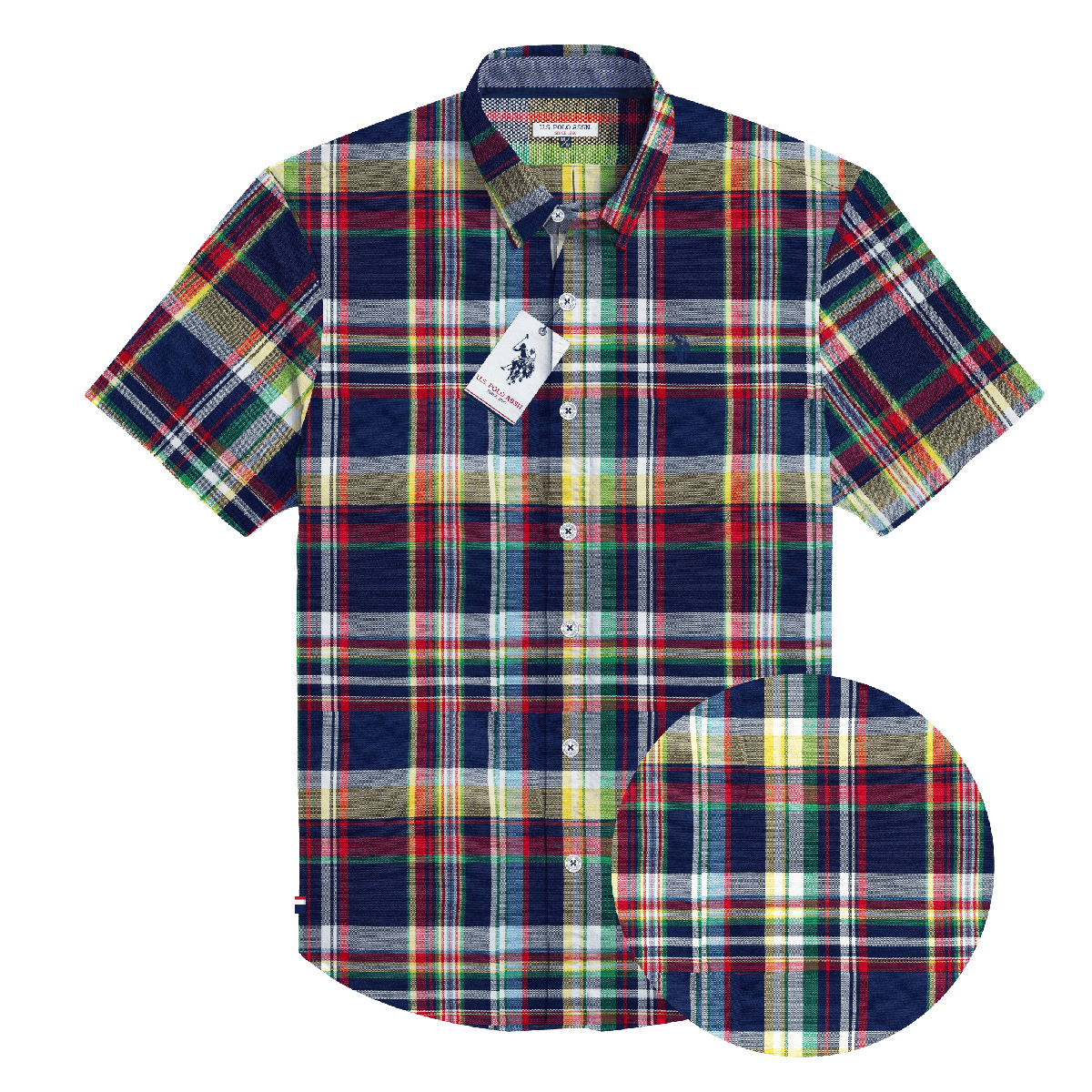 Camisa Manga Corta Hombre Estampada www.treshop.com.co