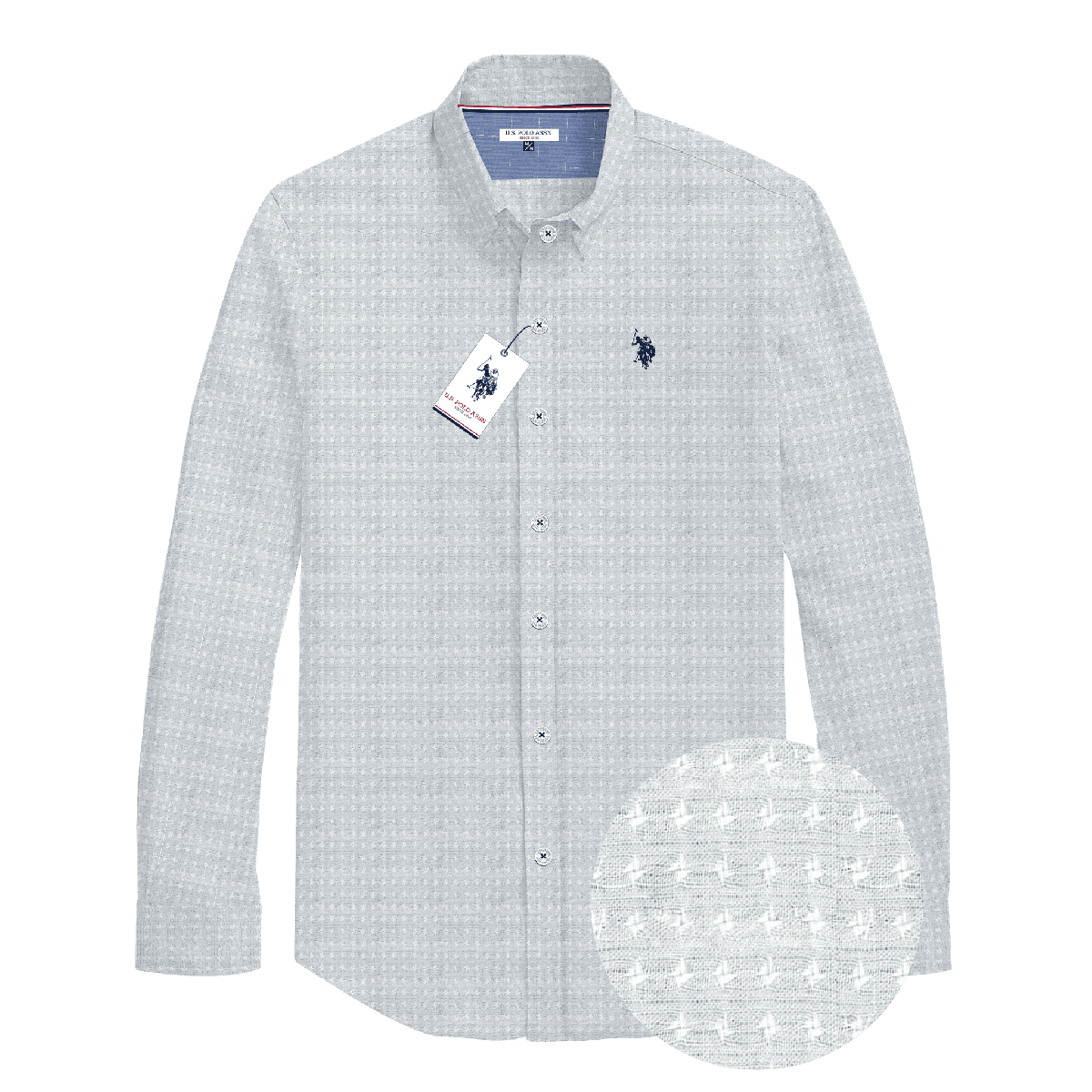 Camisa Manga Larga Hombre Estampada www.treshop.com.co