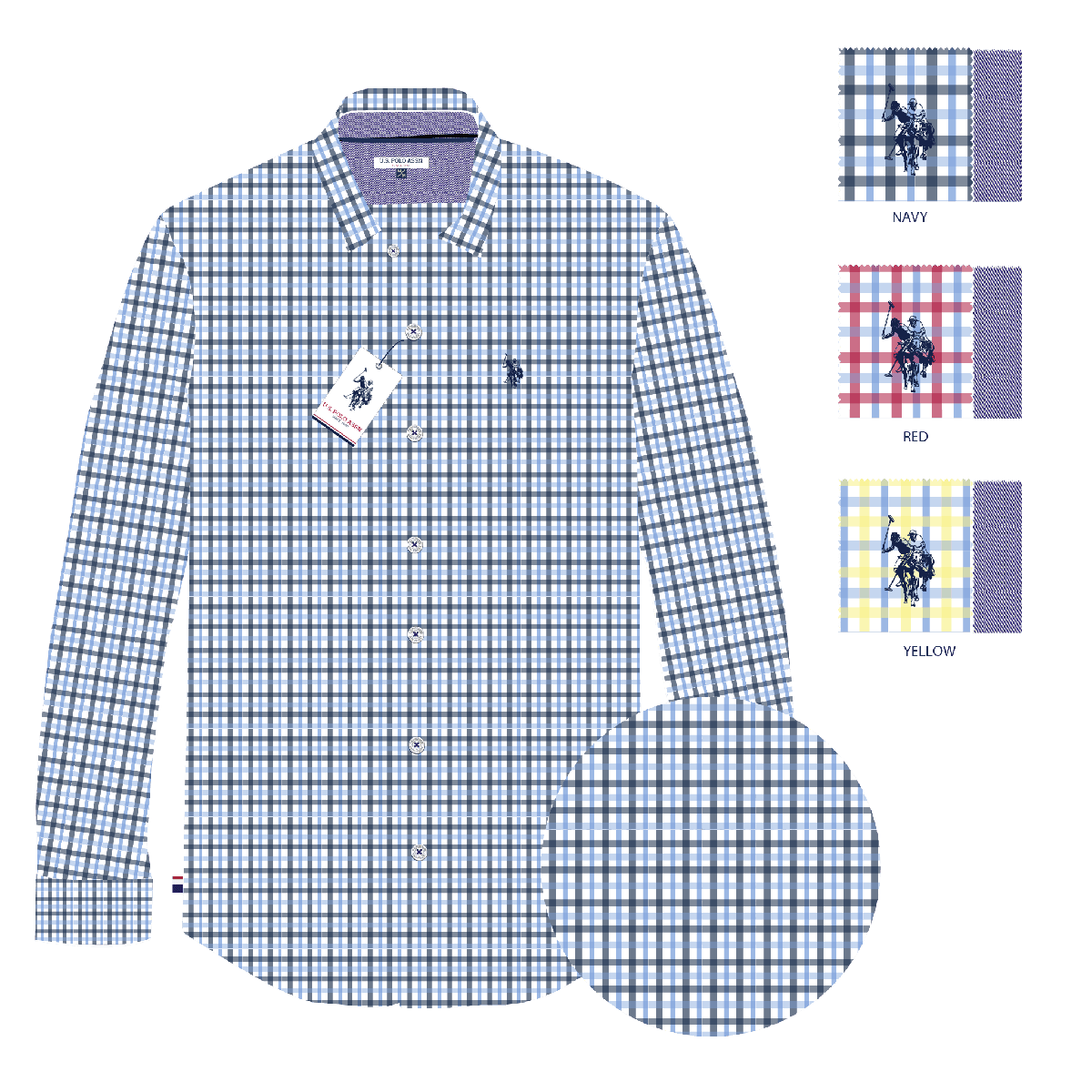 Camisa Manga Larga Hombre Estampada www.treshop.com.co