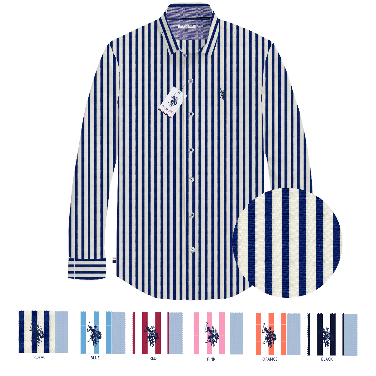 Camisa Manga Larga Hombre Estampada www.treshop.com.co