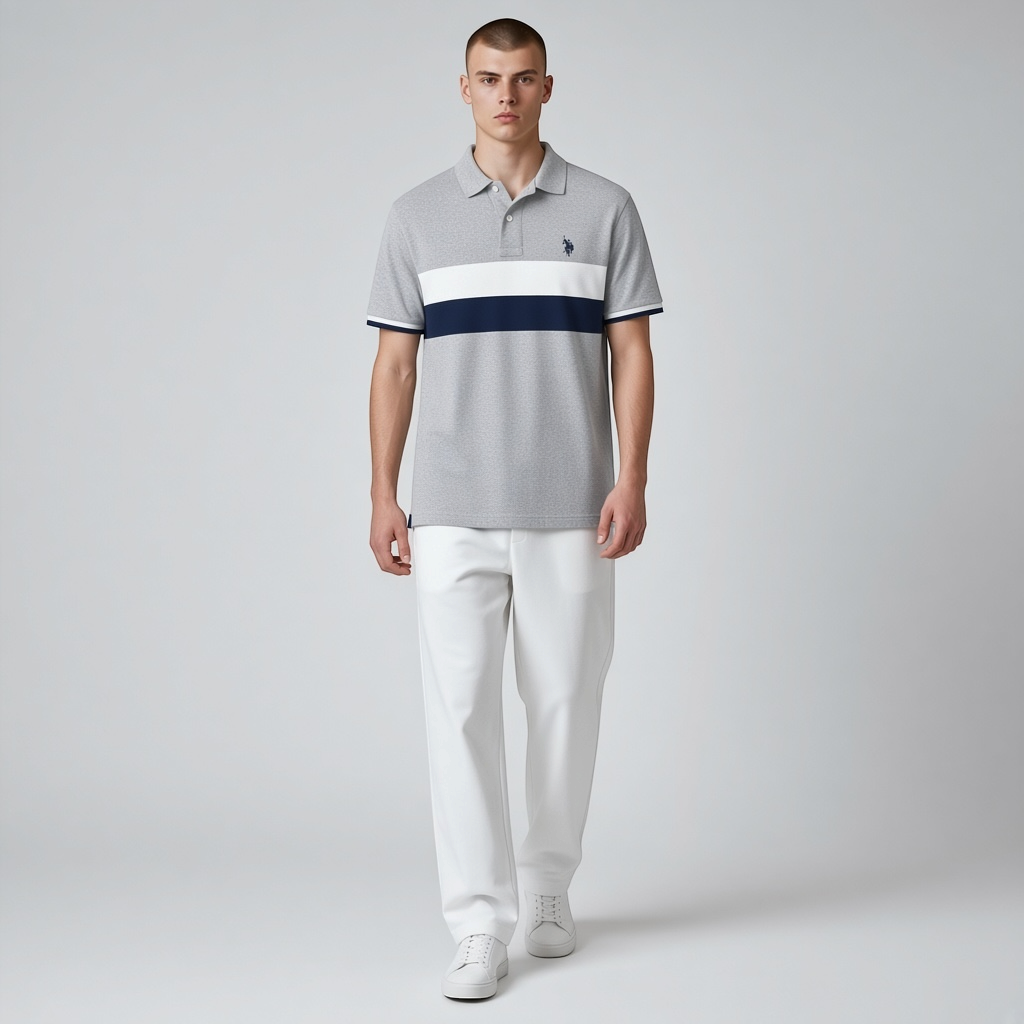 Polo Hombre Estampado Big Size