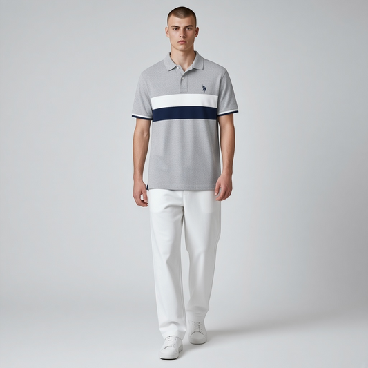 Polo Hombre Estampado Big Size