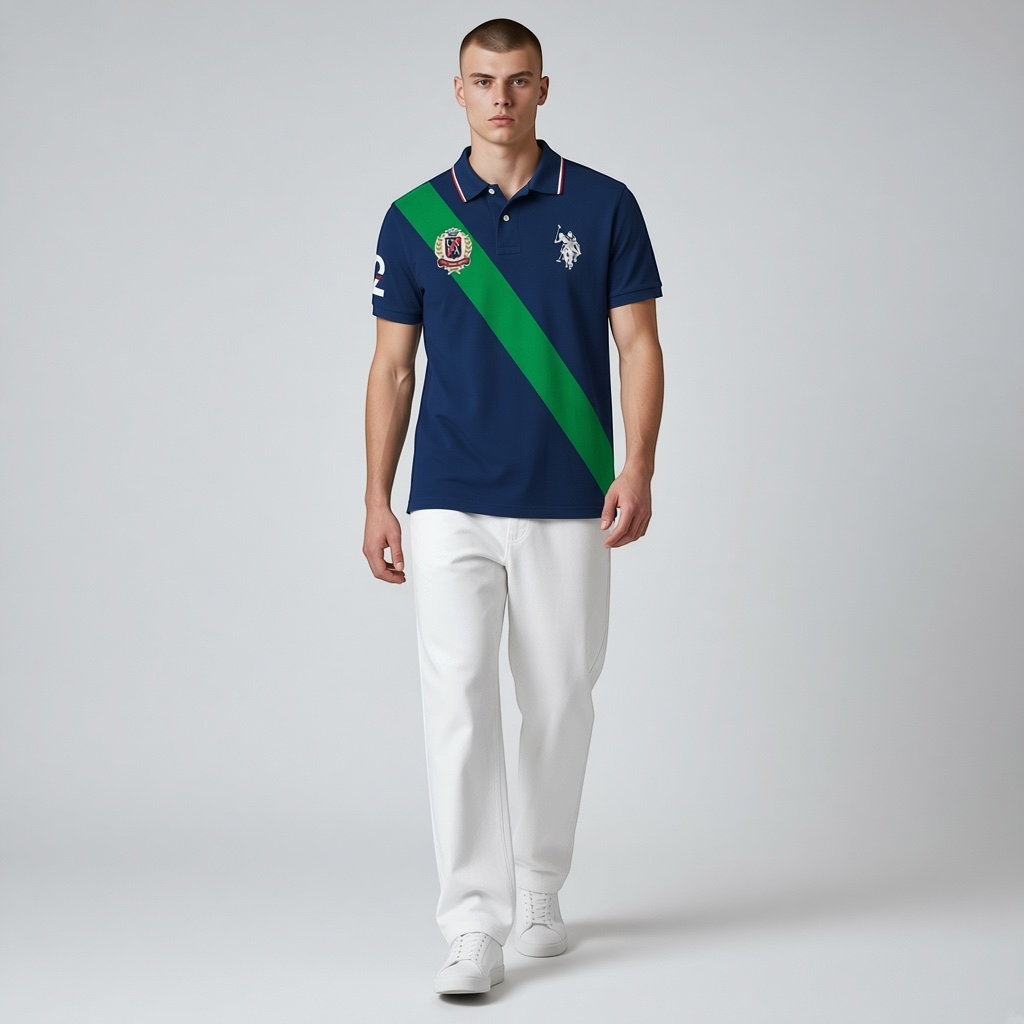 Polo Hombre Estampado Big Size