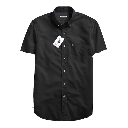 Camisa Manga Corta Hombre Unicolor