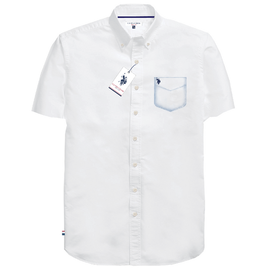 Camisa Manga Corta Hombre Unicolor