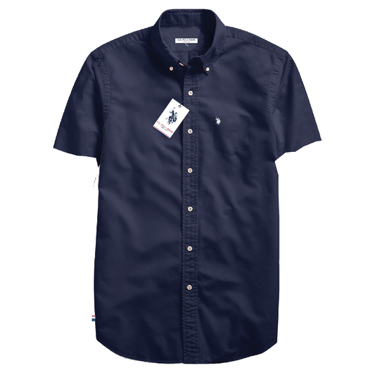 Camisa Manga Corta Hombre Unicolor