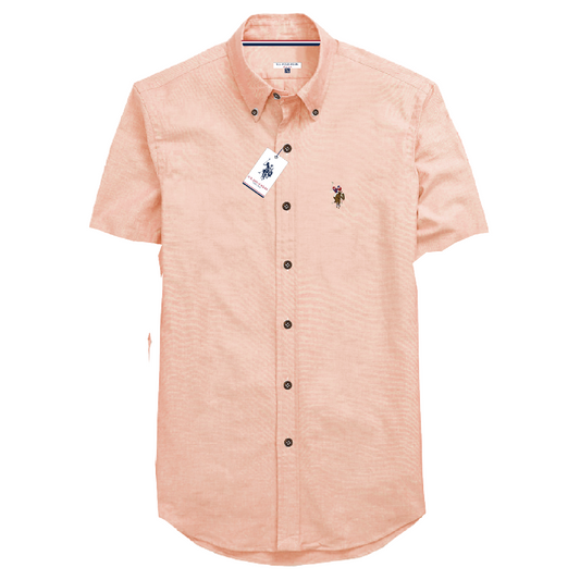 Camisa Manga Corta Hombre Unicolor