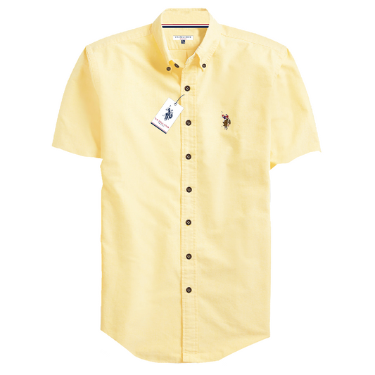 Camisa Manga Corta Hombre Unicolor