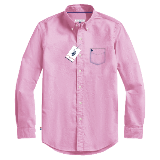 Camisa Manga Larga Hombre Unicolor