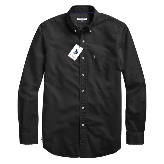 Camisa Manga Larga Hombre Unicolor