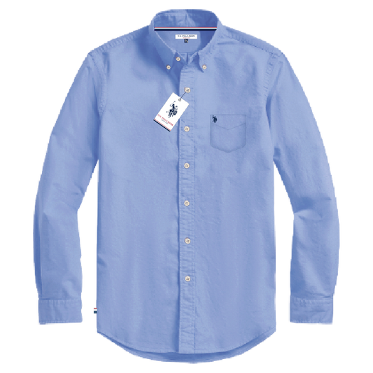 Camisa Manga Larga Hombre Unicolor