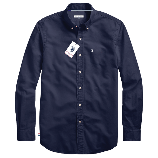 Camisa Manga Larga Hombre Unicolor