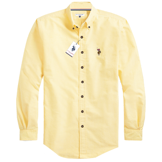 Camisa Manga Larga Hombre Unicolor
