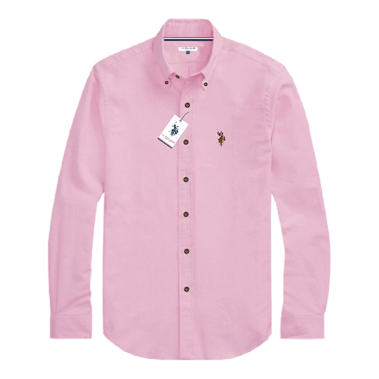 Camisa Manga Larga Hombre Unicolor