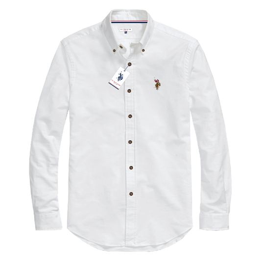 Camisa Manga Larga Hombre Unicolor