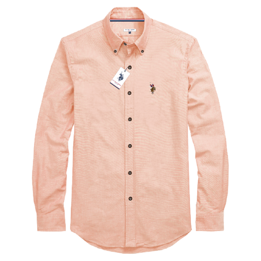 Camisa Manga Larga Hombre Unicolor