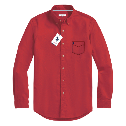 Camisa Manga Larga Hombre Unicolor