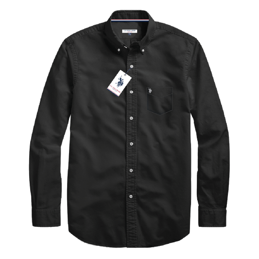 Camisa Manga Larga Hombre Unicolor