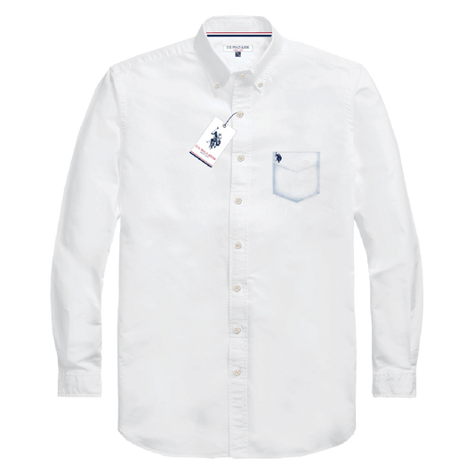 Camisa Manga Larga Hombre Unicolor