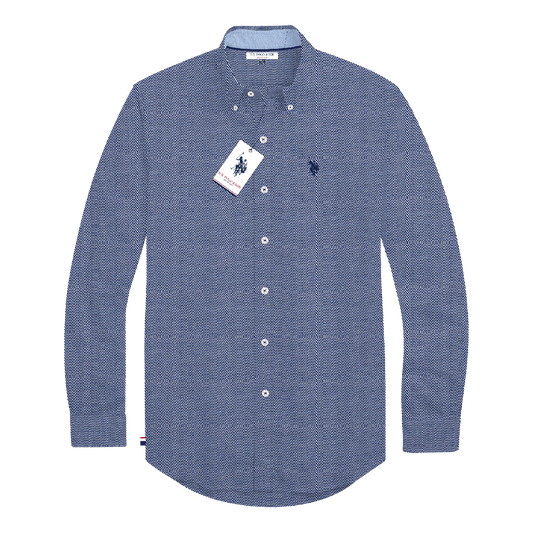 Camisa Manga Larga Hombre Estampada