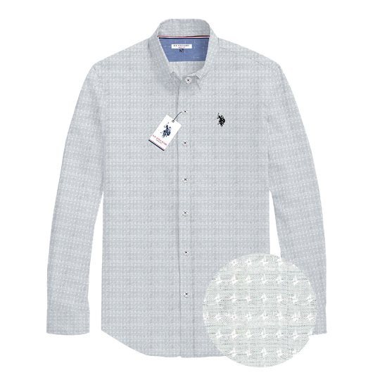 Camisa Manga Larga Hombre Estampada