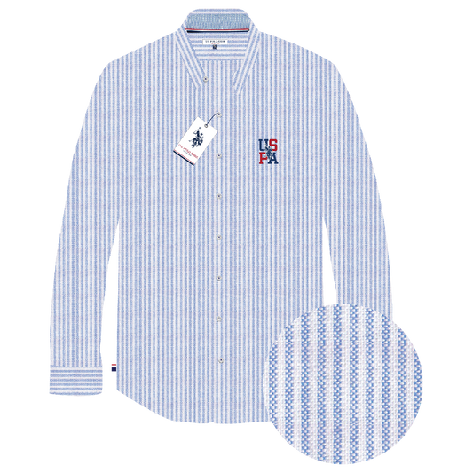Camisa Manga Larga Hombre Estampada