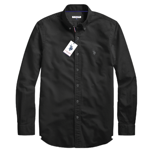 Camisa Manga Larga Hombre Unicolor