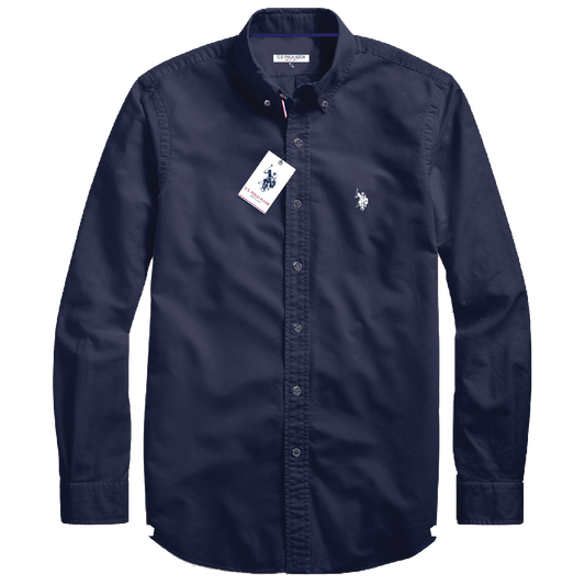 Camisa Manga Larga Hombre Unicolor