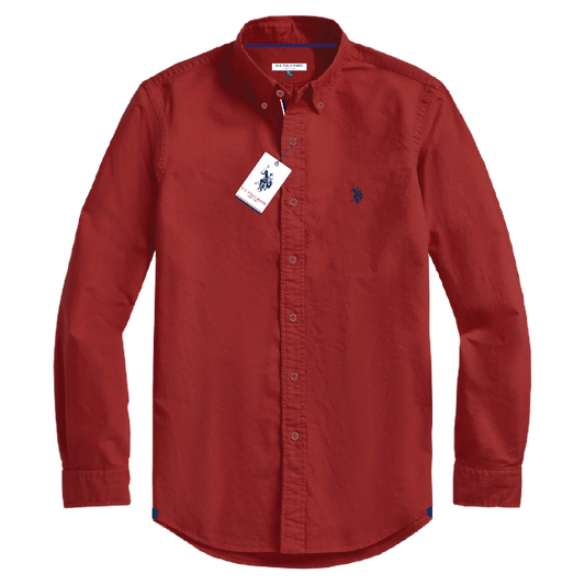 Camisa Manga Larga Hombre Unicolor