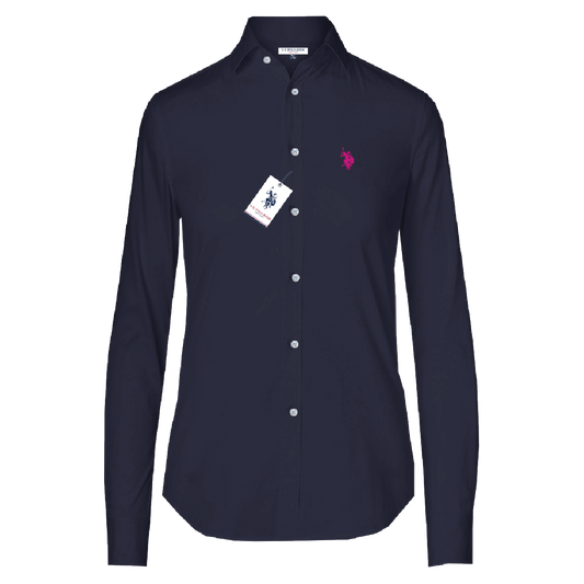 Camisa Manga Larga Mujer Unicolor