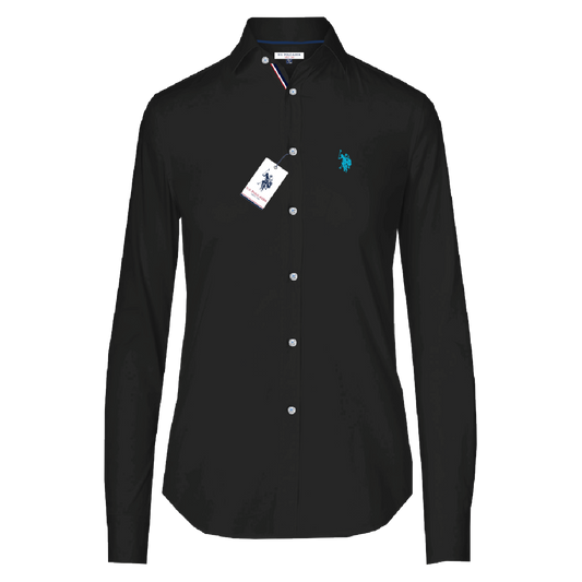 Camisa Manga Larga Mujer Unicolor