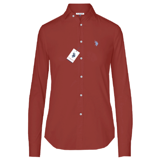 Camisa Manga Larga Mujer Unicolor