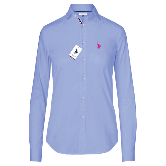 Camisa Manga Larga Mujer Unicolor