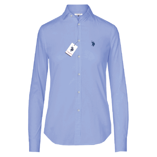 Camisa Manga Larga Mujer Unicolor