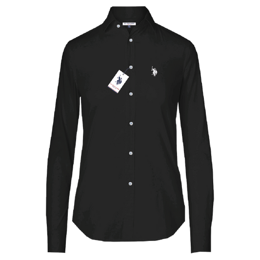 Camisa Manga Larga Mujer Unicolor