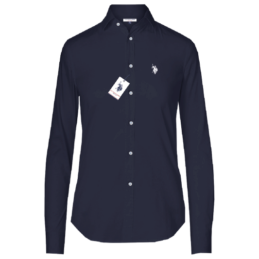 Camisa Manga Larga Mujer Unicolor