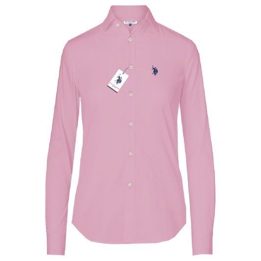 Camisa Manga Larga Mujer Unicolor