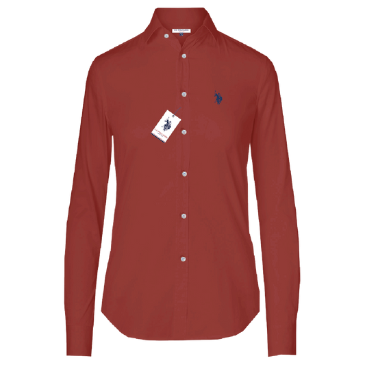 Camisa Manga Larga Mujer Unicolor