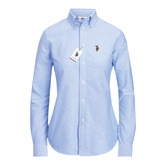 Camisa Manga Larga Mujer Unicolor