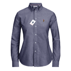 Camisa Manga Larga Mujer Unicolor