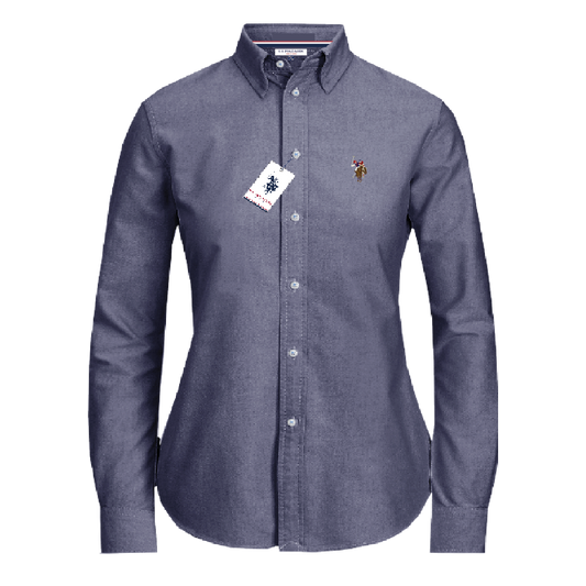 Camisa Manga Larga Mujer Unicolor