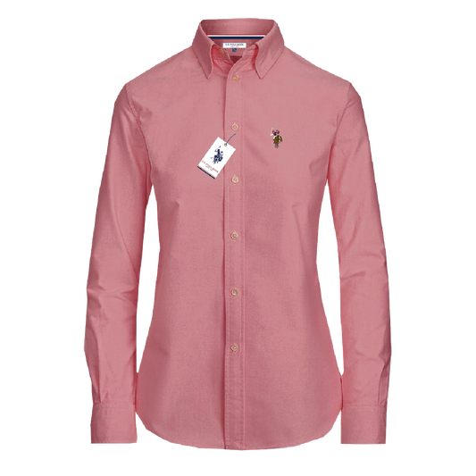 Camisa Manga Larga Mujer Unicolor