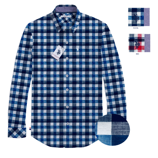 Camisa Manga Larga Hombre Estampada